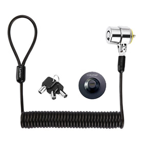 LORADAR 8Feet retractable cable lock secures laptops and monitors on the go.