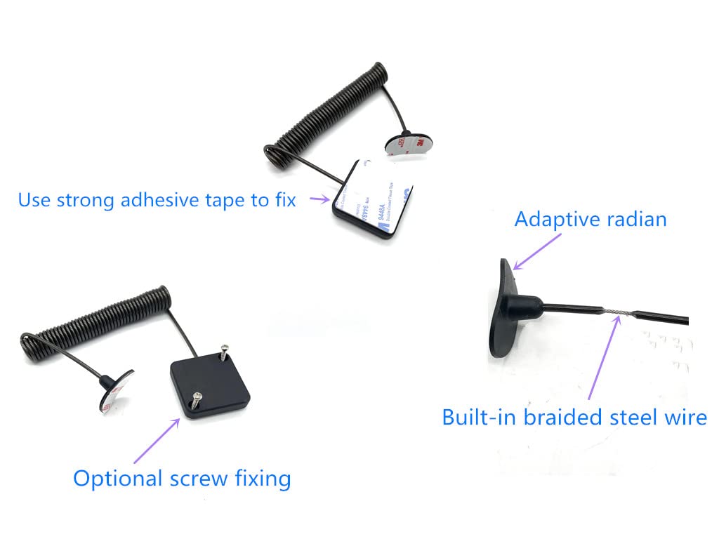 LORADAR adhesive base detail showing double-sided pad for secure mounting