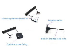LORADAR adhesive base detail showing double-sided pad for secure mounting