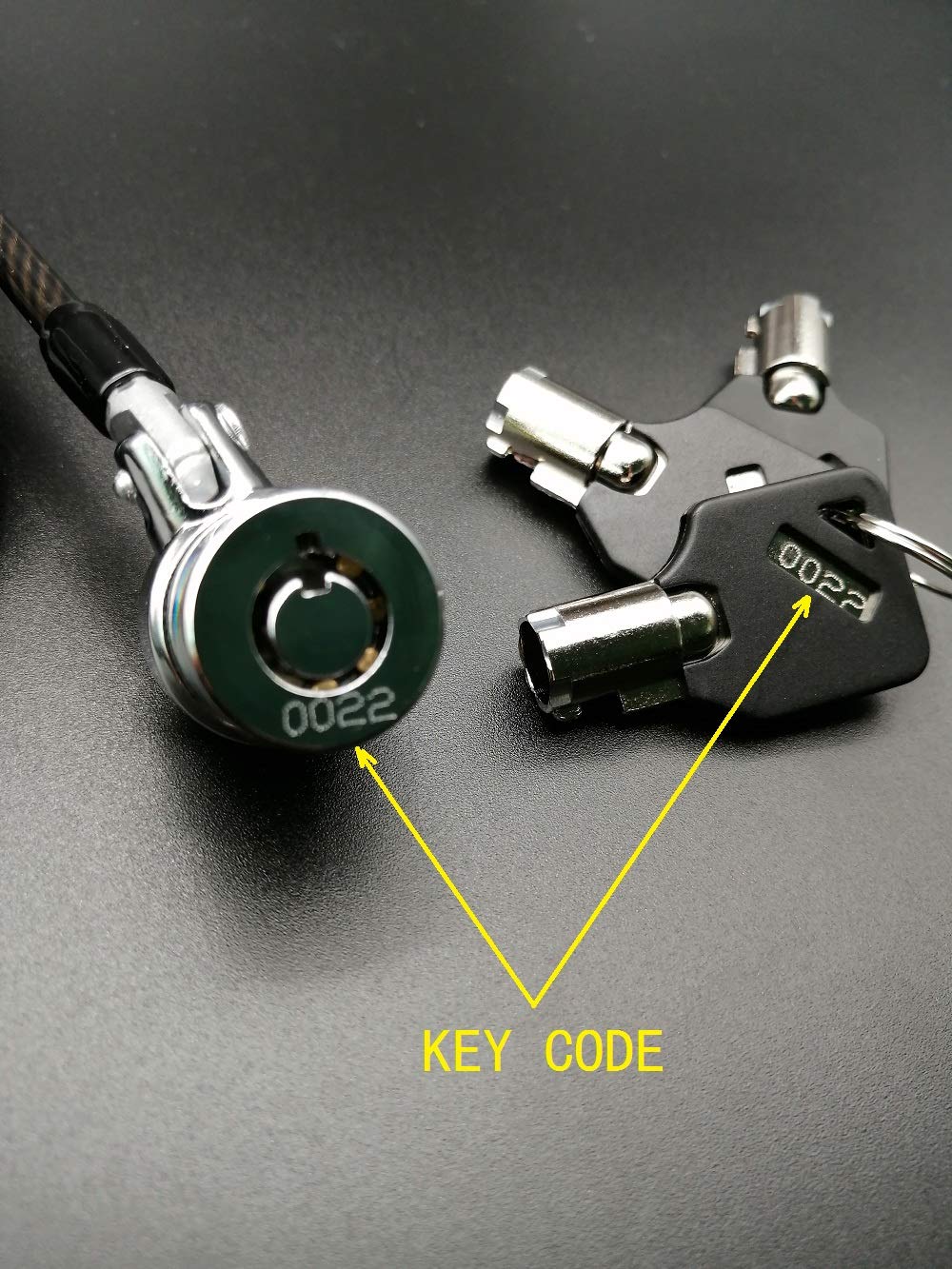 LORADAR packaging reveals 6.7ft lock with anchors and keys.