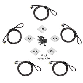 LORADAR laptop cable lock secures a laptop with a 6.7ft steel cable.