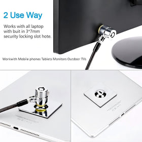 LORADAR packaging includes five locks, five plates, and five identical keys.
