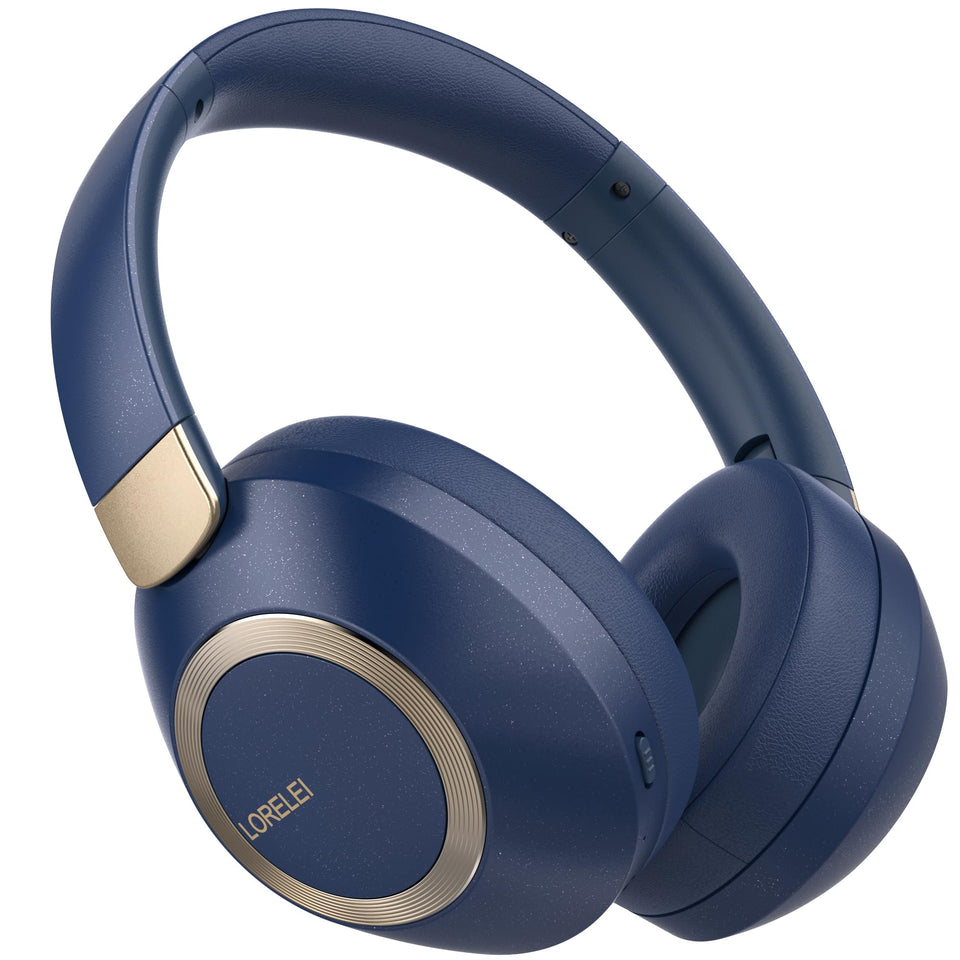 LORELEI B-C6 front view showing navy finish and foldable design, great for travel