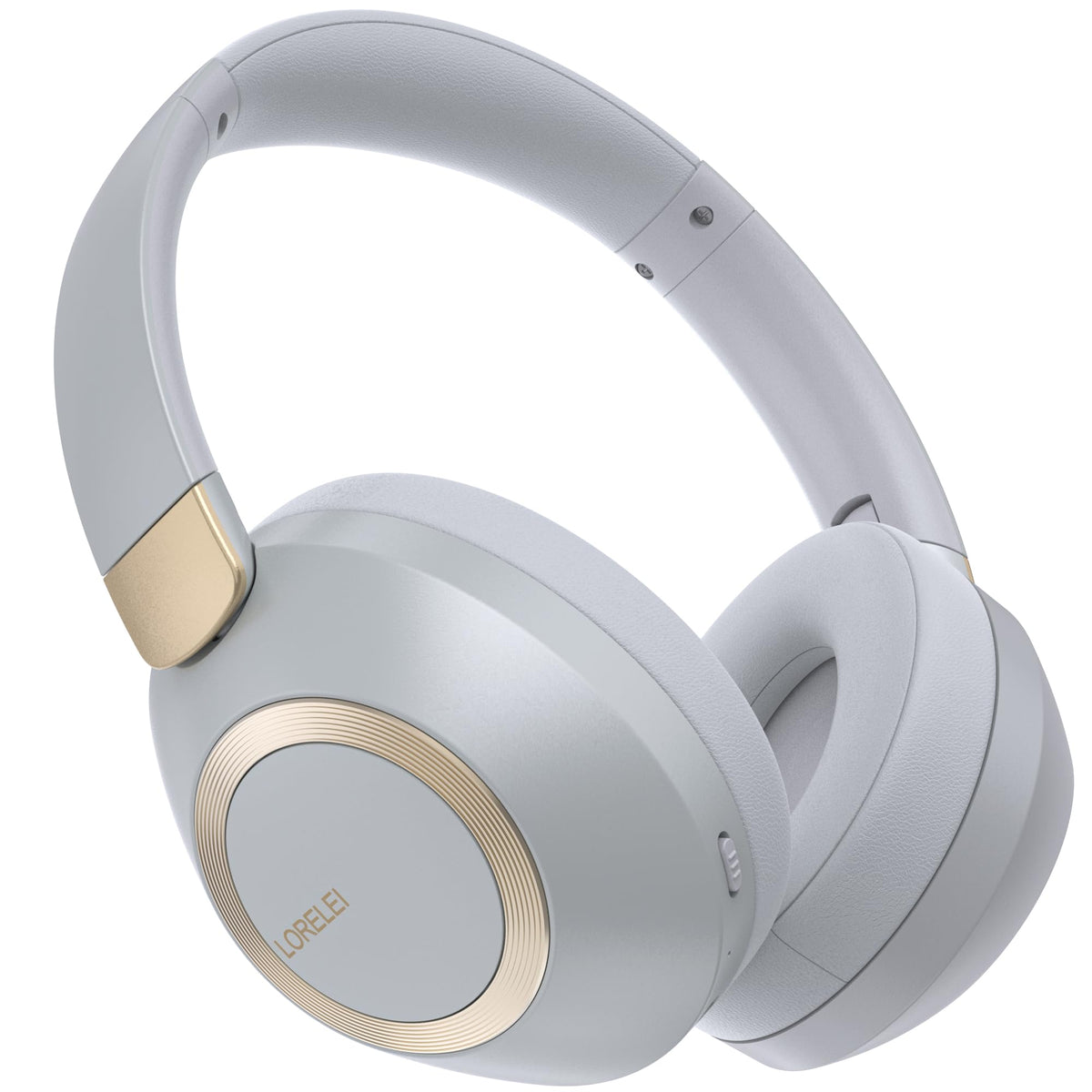 LORELEI B-C6 front view showing shape and smoke gray finish with clear branding benefit: stylish portability