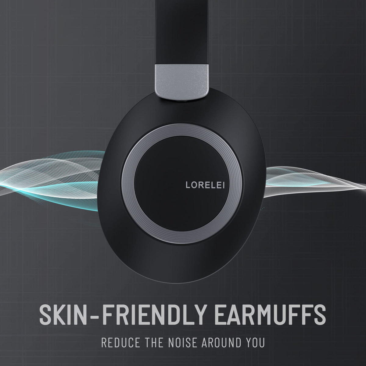 LORELEI wired connection with 3.5mm cable showing uninterrupted playback benefit