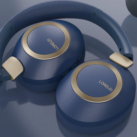 LORELEI connected with 3.5mm cable to extend playback when battery is low