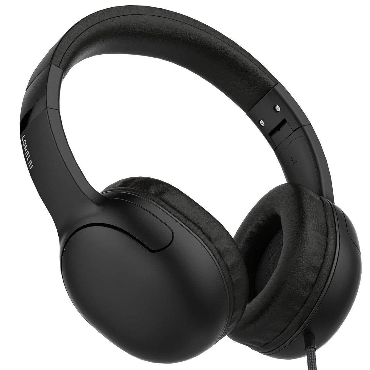Lorelei E5 wired headphones front view shows durable build and clear sound for study