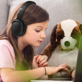 Lorelei E5 space black headset designed for kids everyday use