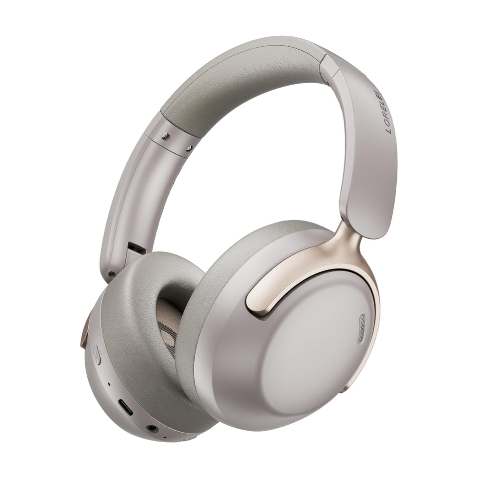 LORELEI Q30 over-ear headphones in dunes grey for immersive home or travel listening
