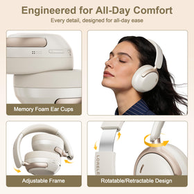 Lorelei QC30 active noise cancelling reduces ambient noise effectively