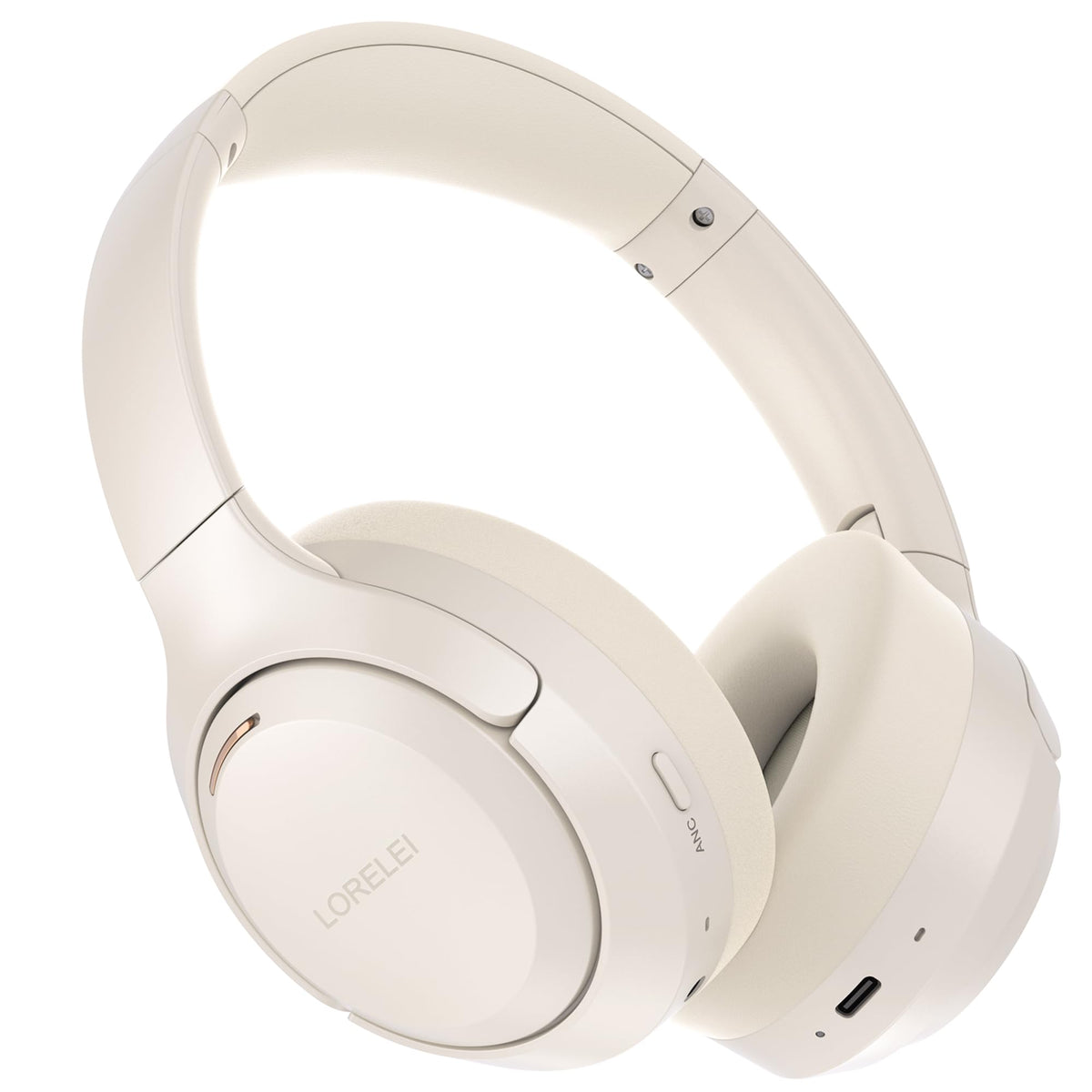 LORELEI QC60 front view showcasing sleek beige white design and travel-ready comfort