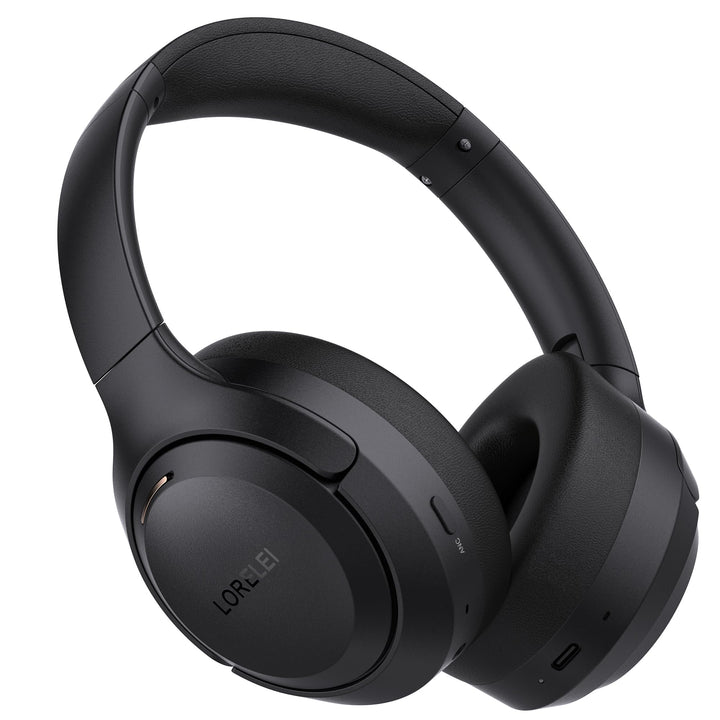 LORELEI front view showing headphones and strong first impression benefit