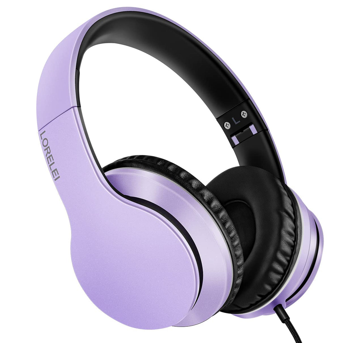 Lorelei X6 headphones folded compact design for easy transport and storage.