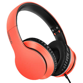 LORELEI X6 headphones with microphone visible for calls.