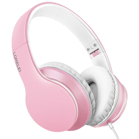 Lorelei X6 pearl pink headphones close-up for stylish daily listening