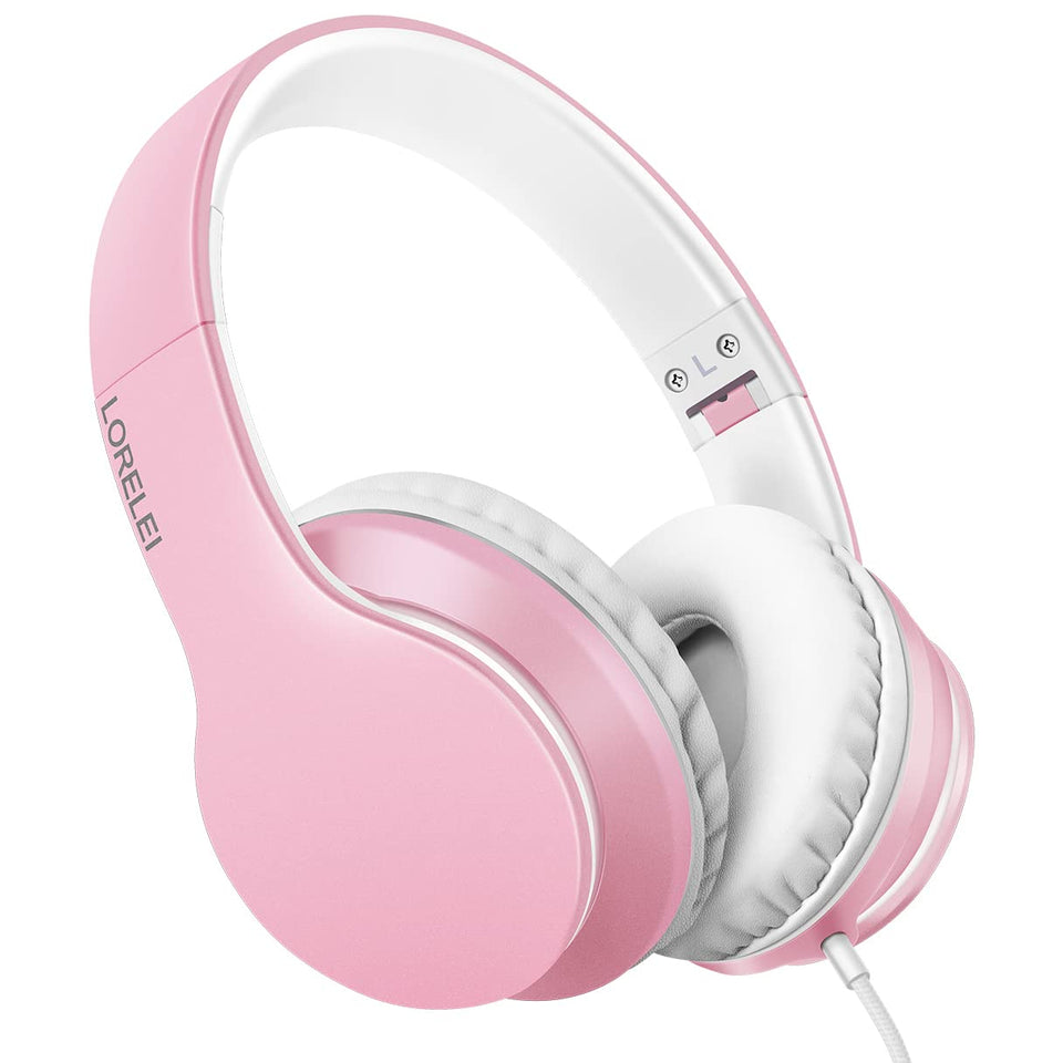 Lorelei X6 pearl pink headphones close-up for stylish daily listening