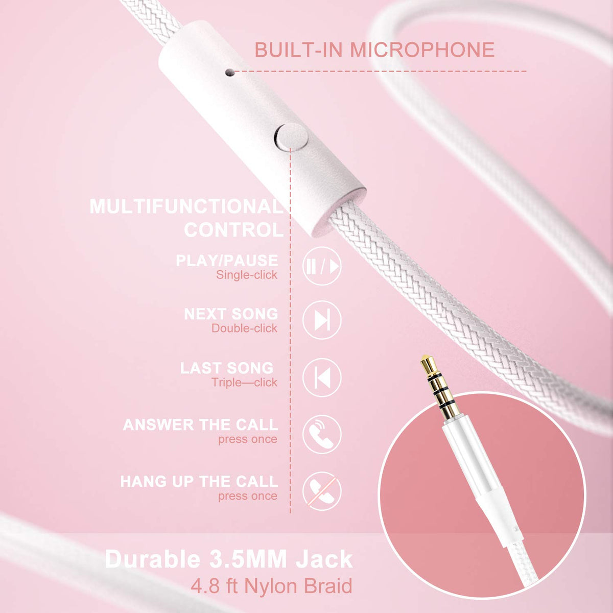 Lorelei X6 microphone controls close-up for calls
