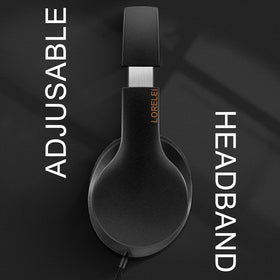 Lorelei X6 over-ear headphones side view, showing foldable design for travel.
