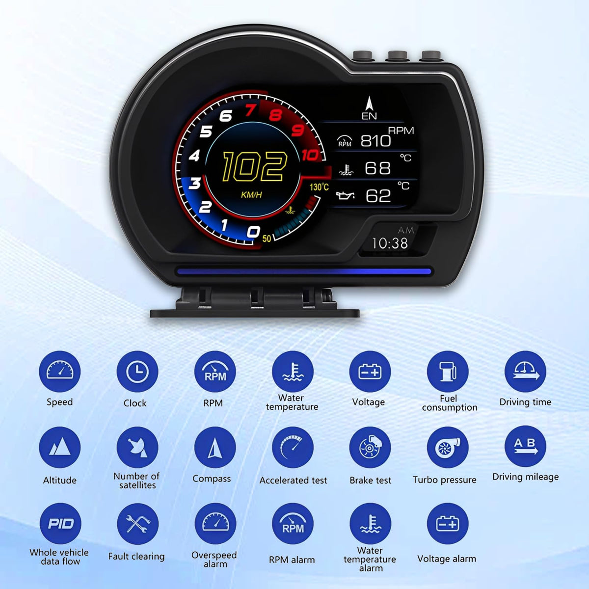 LORPHEIR close-up of HUD screen and buttons highlighting clear readouts