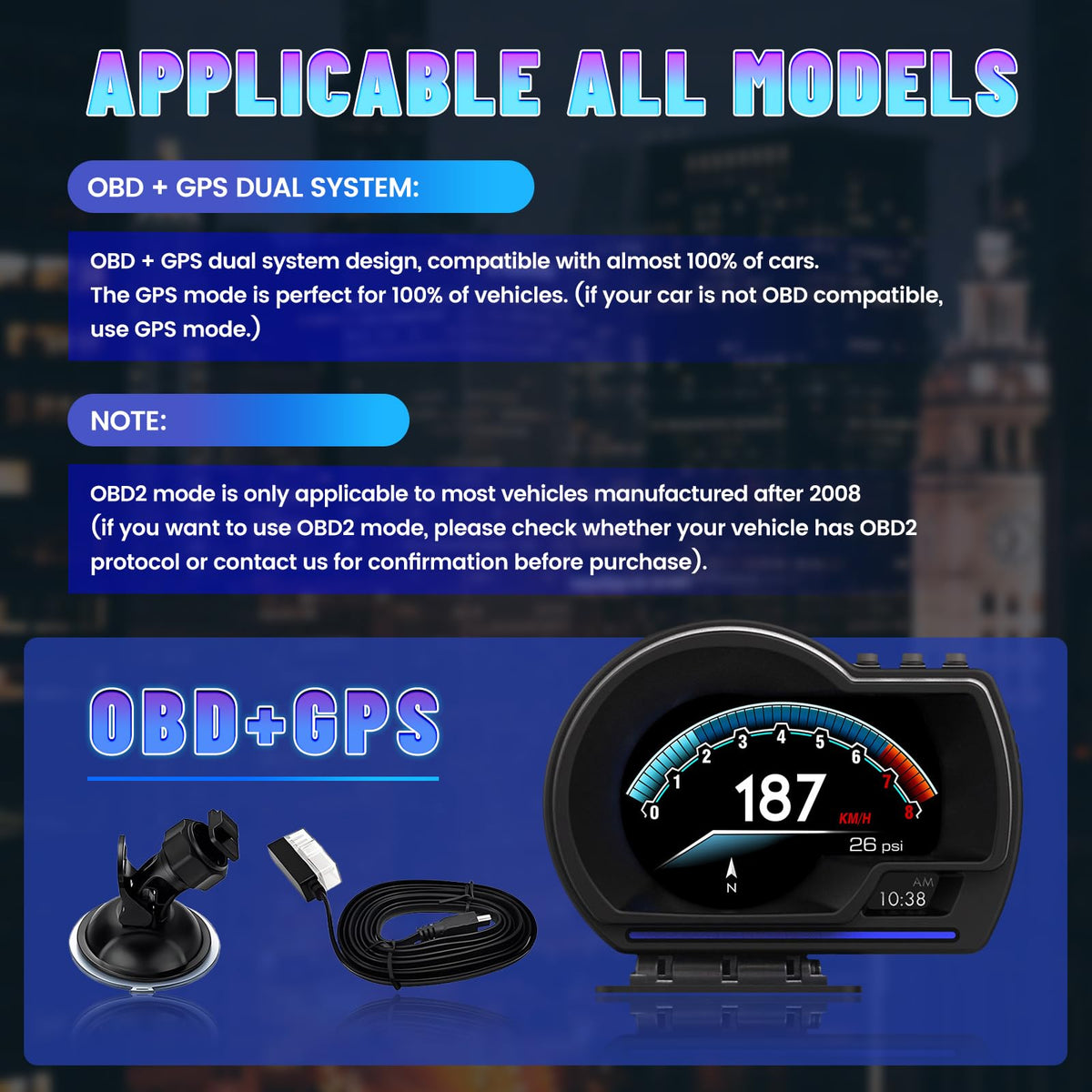 LORPHEIR box with suction cup bracket and accessories for full installation