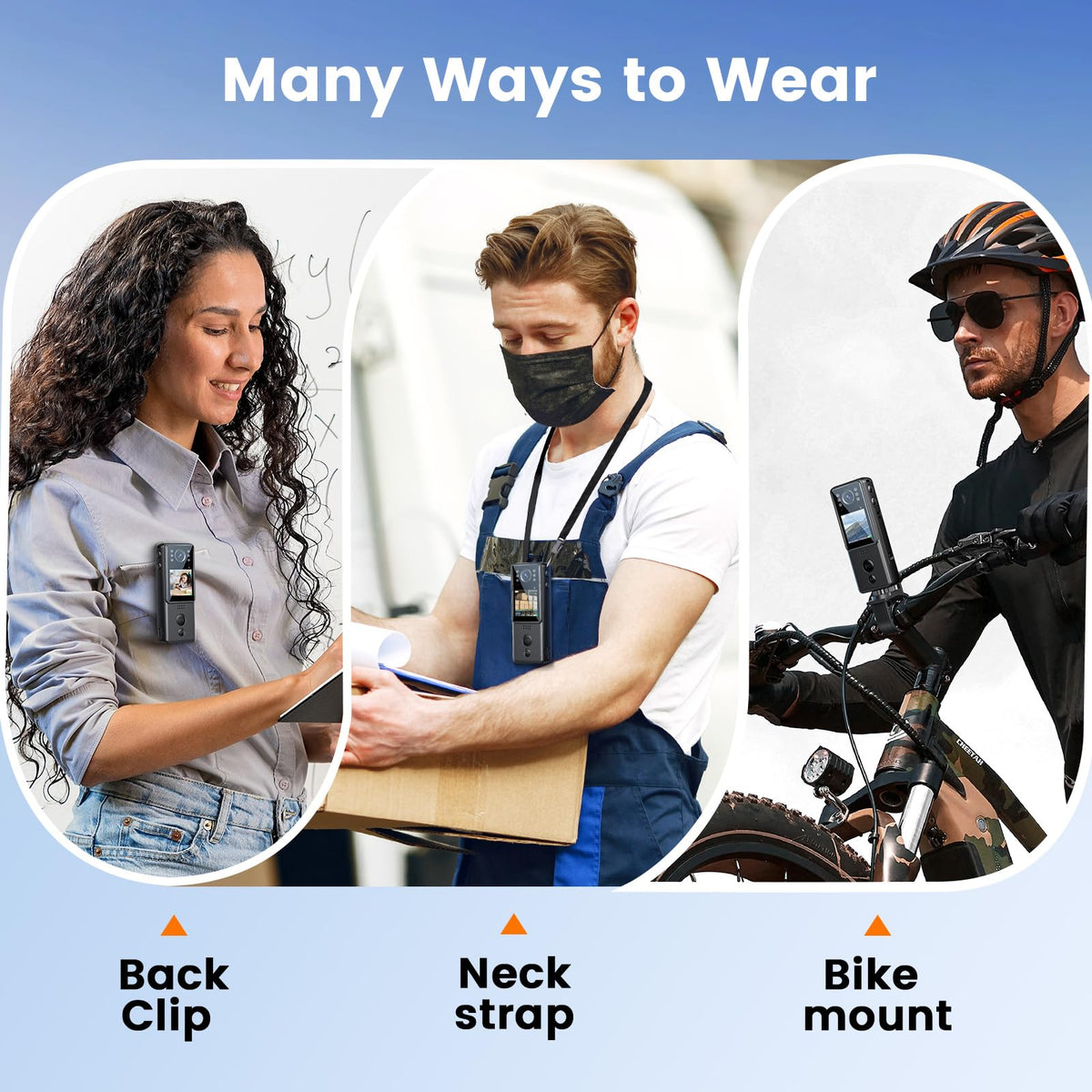Losfom bike mount enables stable shots during rides.