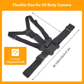 Losfom demonstrating adjustable straps and range for varied torso sizes