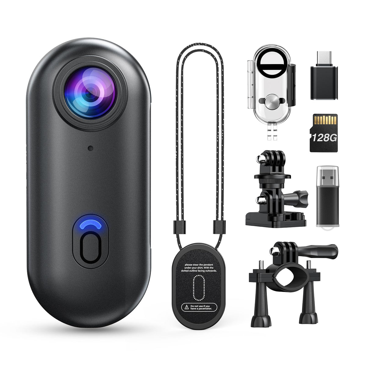 Losfom Z10 4K action camera with underwater case for diving and snorkeling.