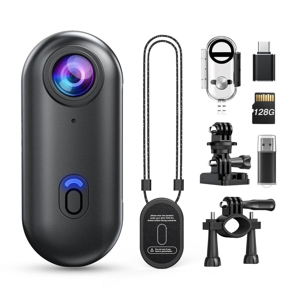 Losfom Z10 4K action camera with underwater case for diving and snorkeling.