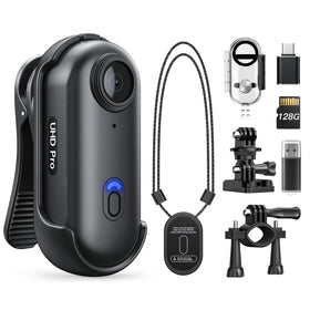 Losfom Z10 compact body camera clips on clothes for daily vlogs.