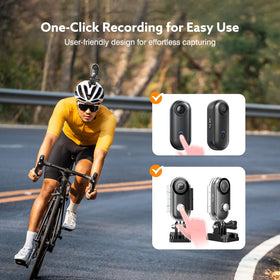 Losfom Z10 one-click recording simplifies on-the-go filming.