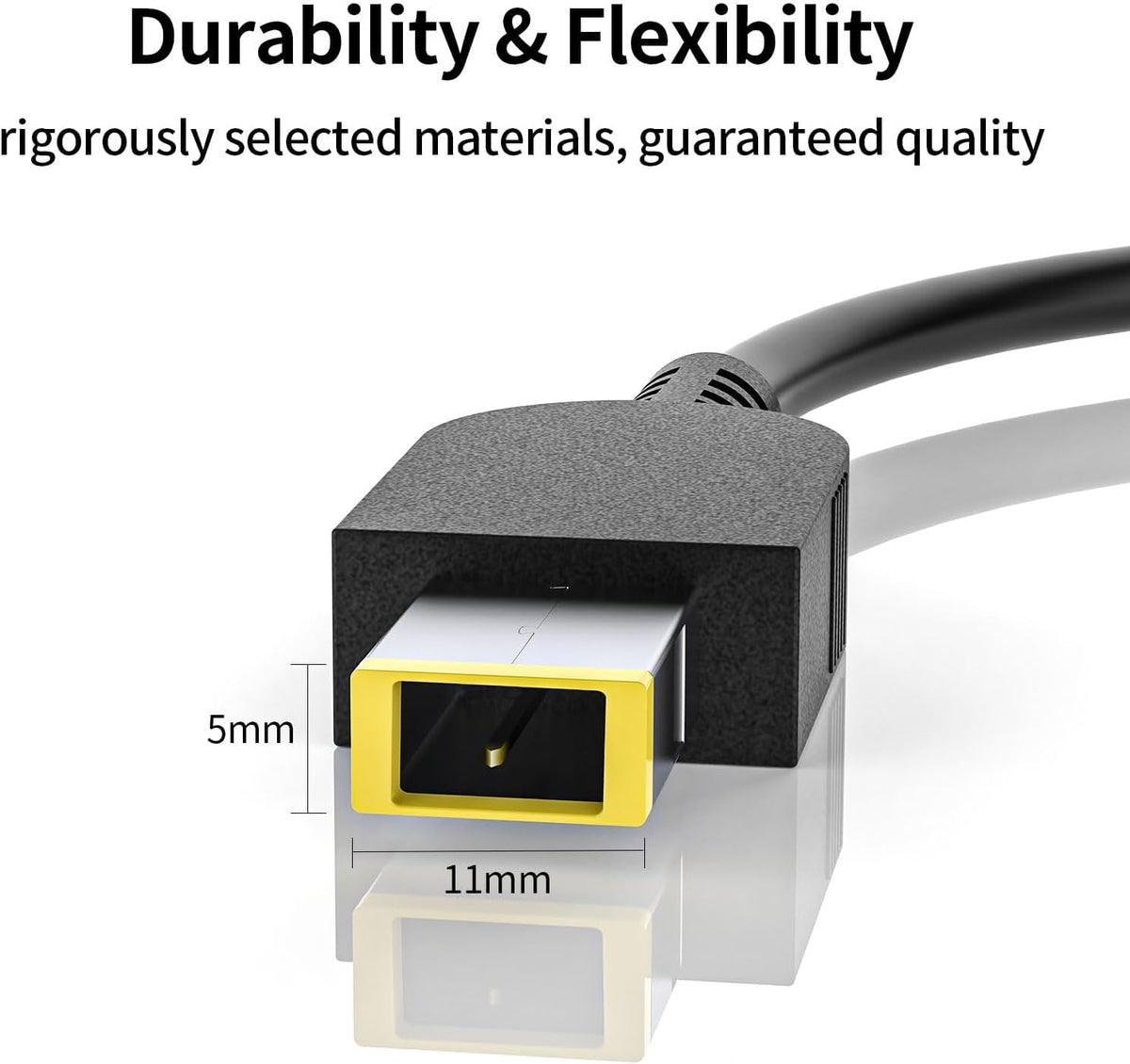 Lossga 135W Ideapad Y700 charger connector close-up for quick-charge convenience