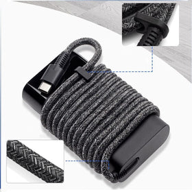 Lossga 65W USB-C charger includes US power cord for quick setup anywhere