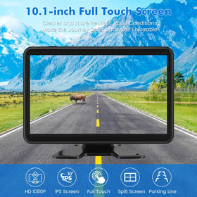 Losuudy four 1080p cameras provide rear and side visibility
