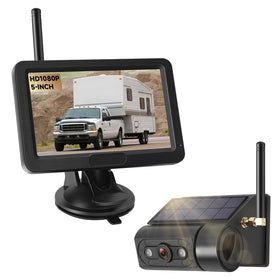 Losuudy magnetic solar backup camera with 5-inch monitor enables quick plug-and-play setup for safe reversing.