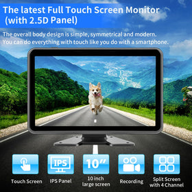 Losuudy rear-view camera with night vision for low-light visibility.
