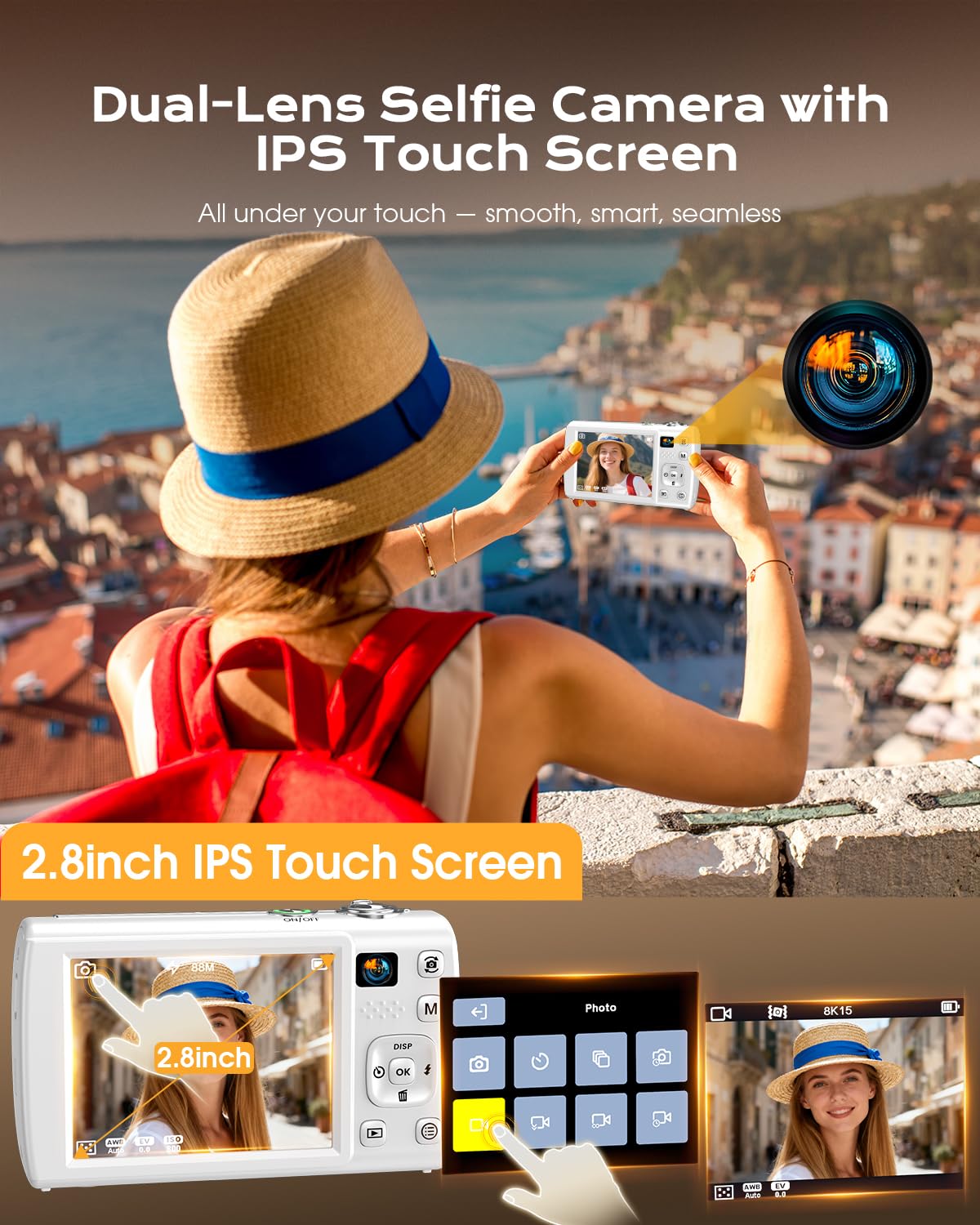 LOUM 88MP autofocus with anti-shake for steady travel shots