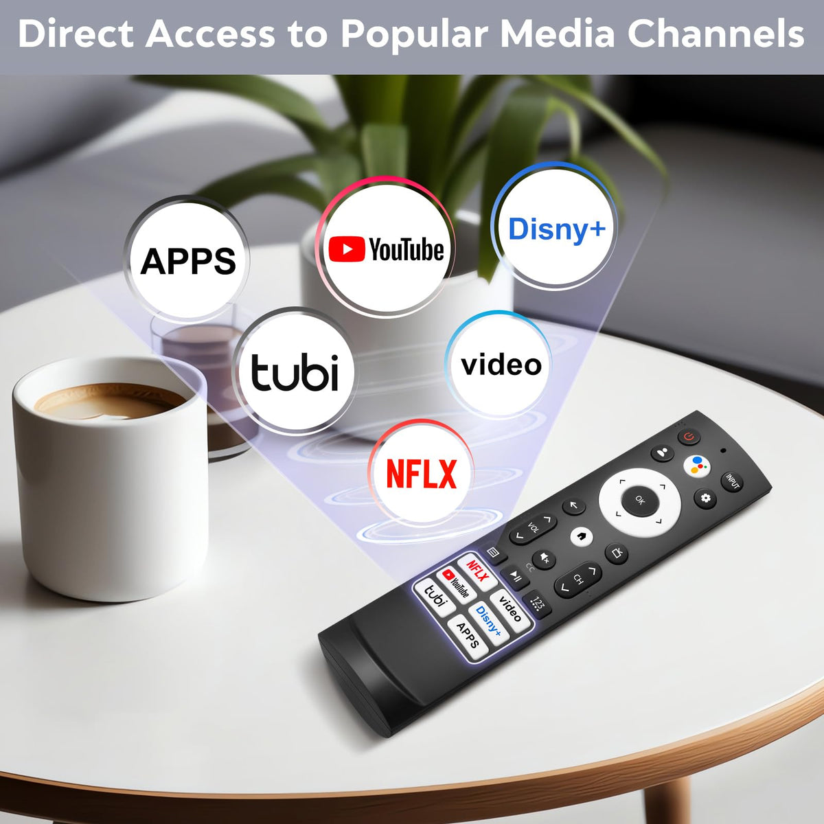 LOUTOC ERF3M90H built-in microphone supports hands-free voice search