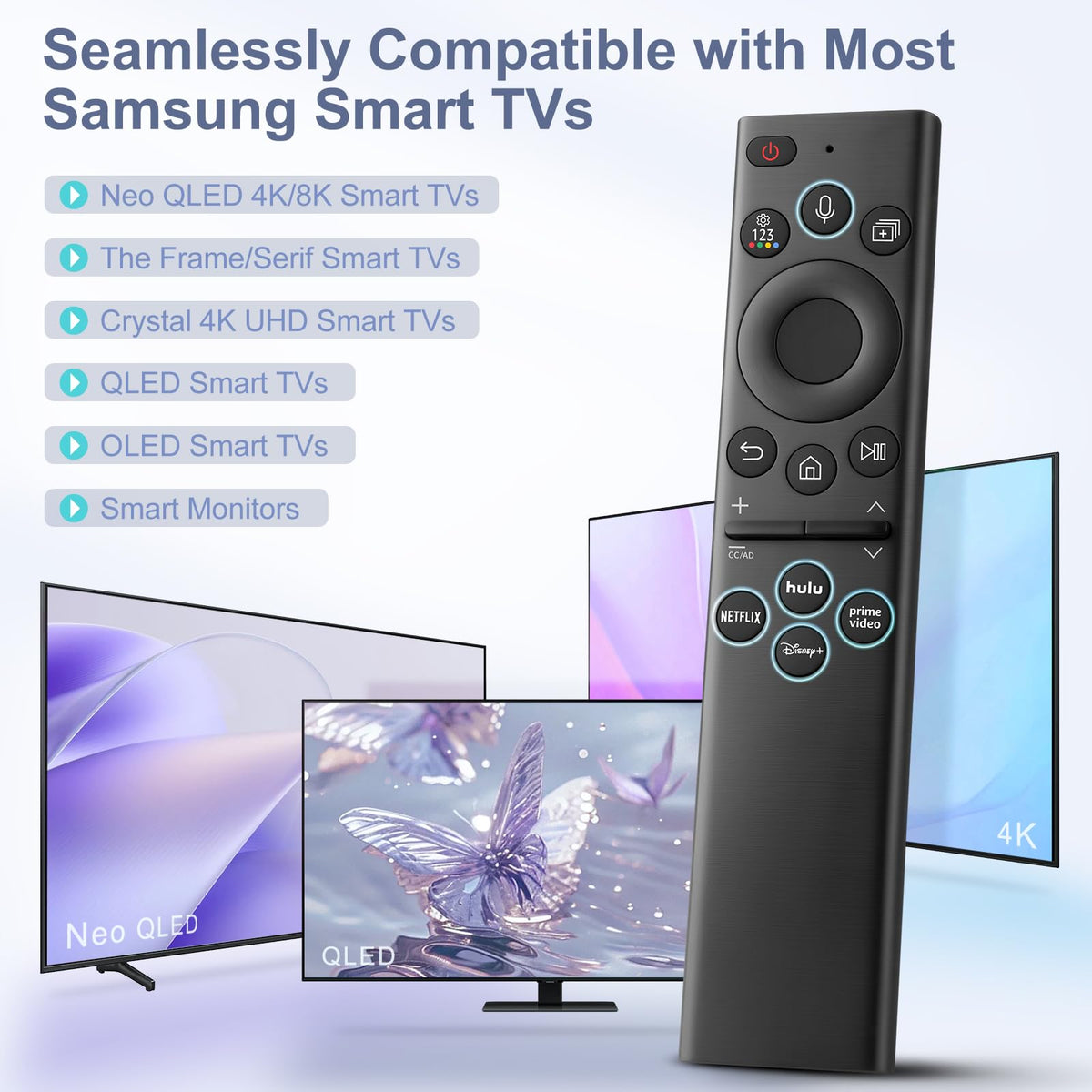 LOUTOC ergonomic remote design offers comfortable grip