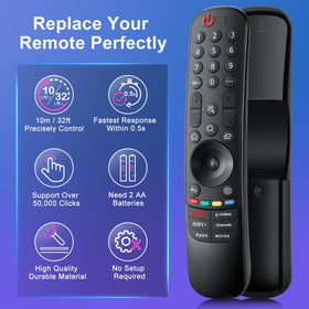 LOUTOC remote compatible with multiple LG series including UHD and OLED