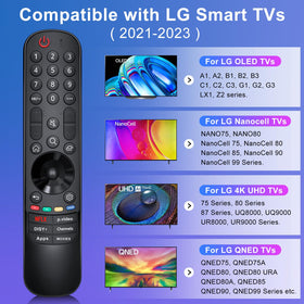 Out-of-box setup of the LOUTOC remote ready for LG TVs with no programming