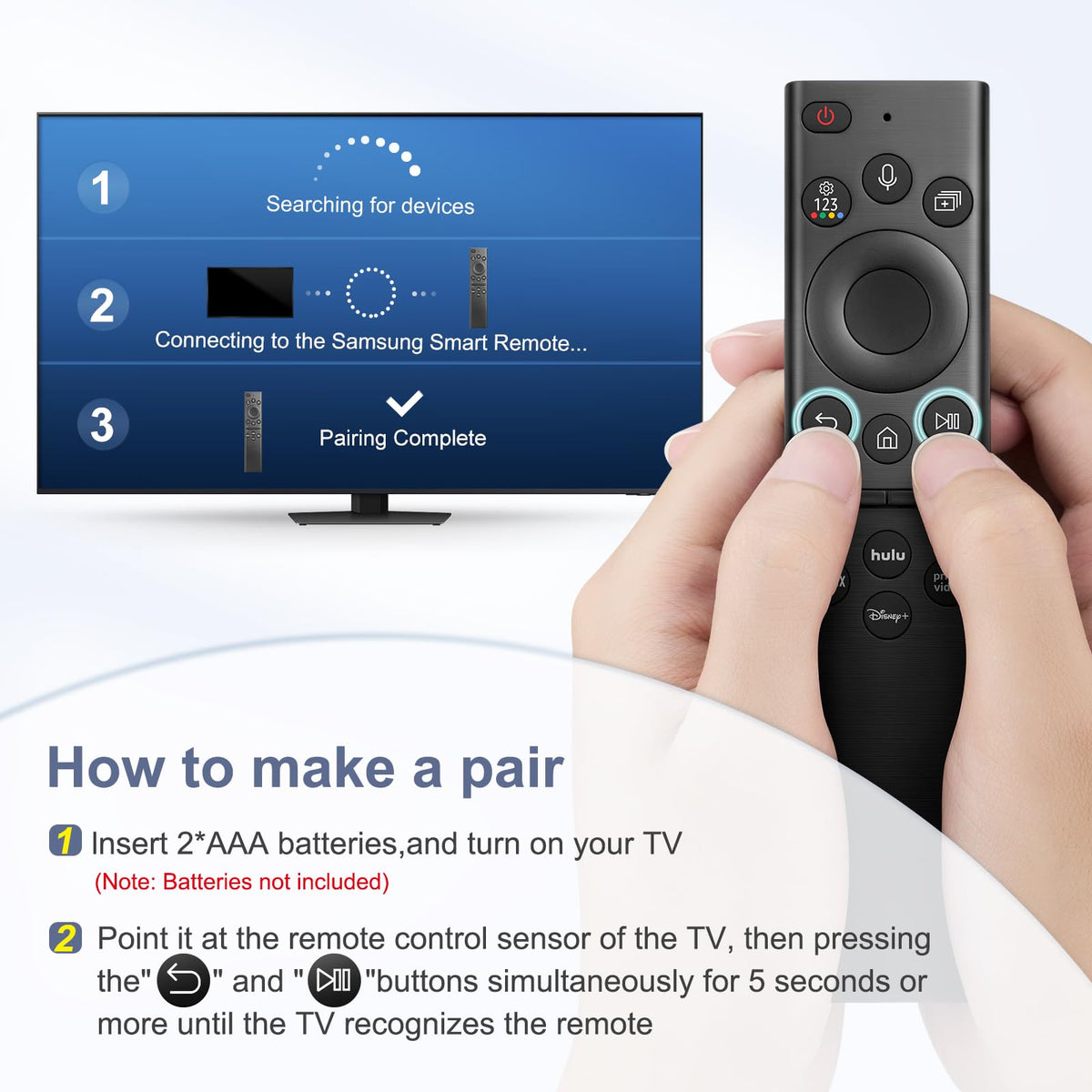 LOUTOC pairing steps guide for easy TV compatibility