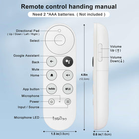 LOUTOC remote compatibility chart with supportedSnow Chromecast devices.
