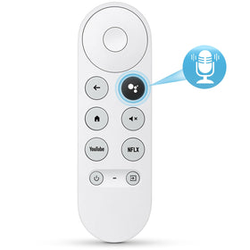 LOUTOC remote front view for Chromecast with Google TV, showing all controls for easy navigation.
