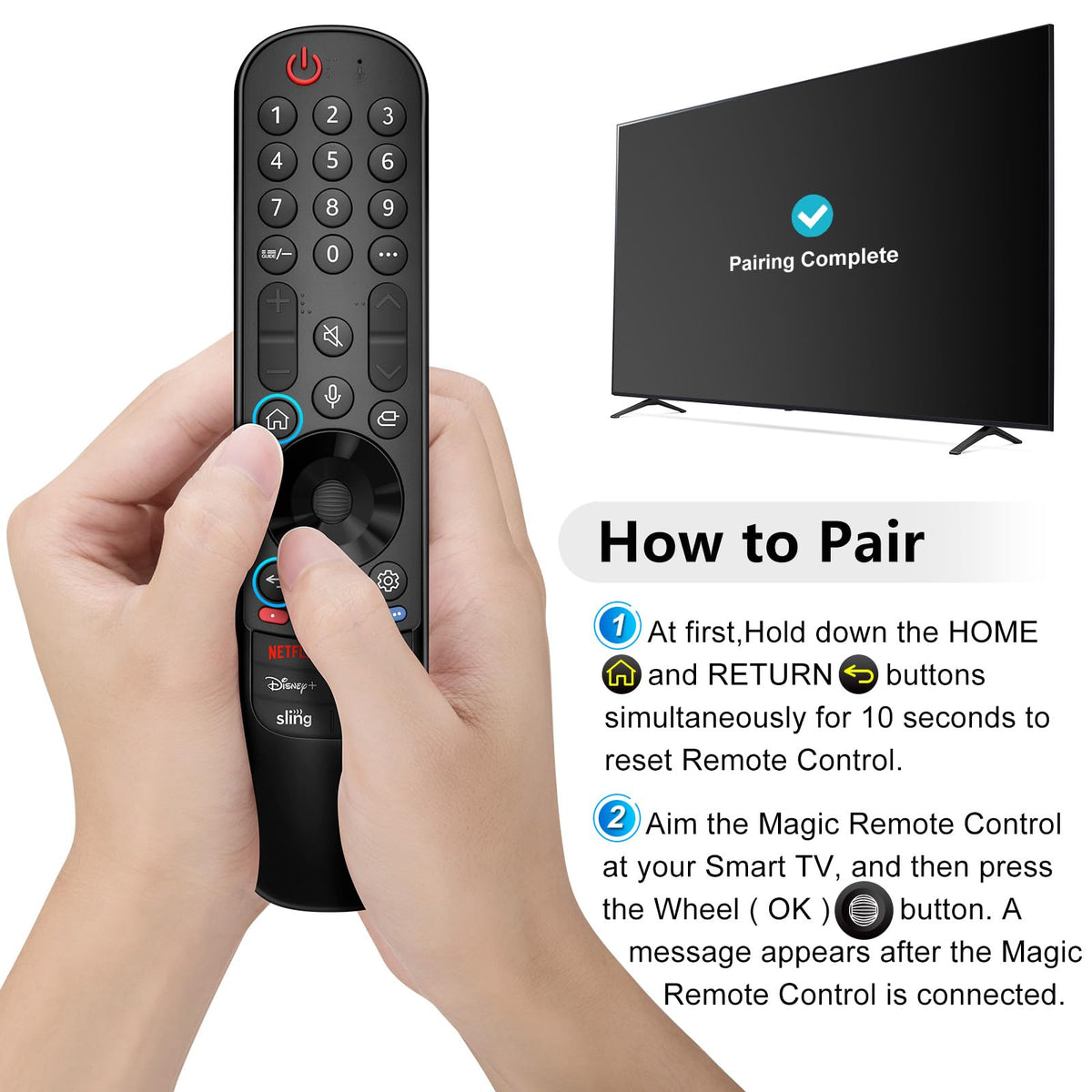 Durable ABS remote with energy-saving design