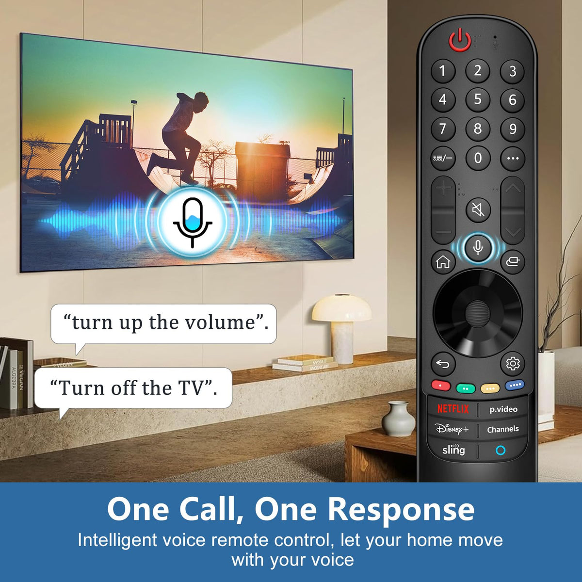 LOUTOC remote compatible with LG 2018–2024 models