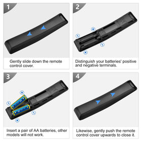 LOUTOC remote with ABS and silicone build for durable daily use.