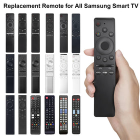 LOUTOC universal remote for Samsung, back view highlights durable ABS and silicone grip.