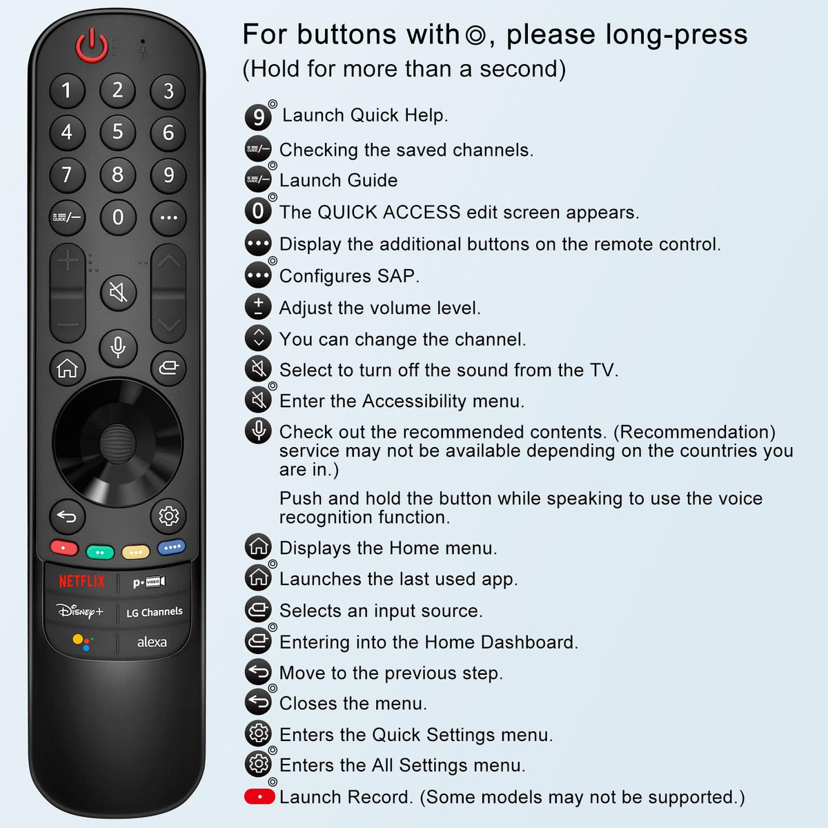 User using LOUTOC remote for smooth control on LG TV