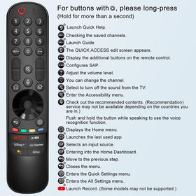 User using LOUTOC remote for smooth control on LG TV