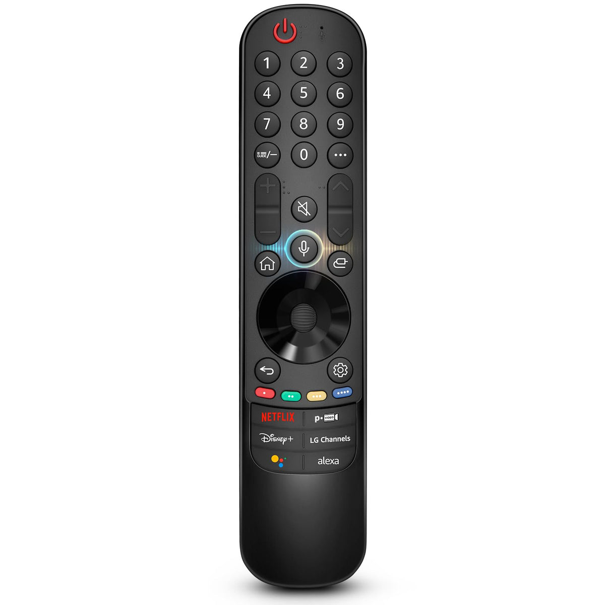 LOUTOC voice remote for LG MR22GN — front view for quick navigation